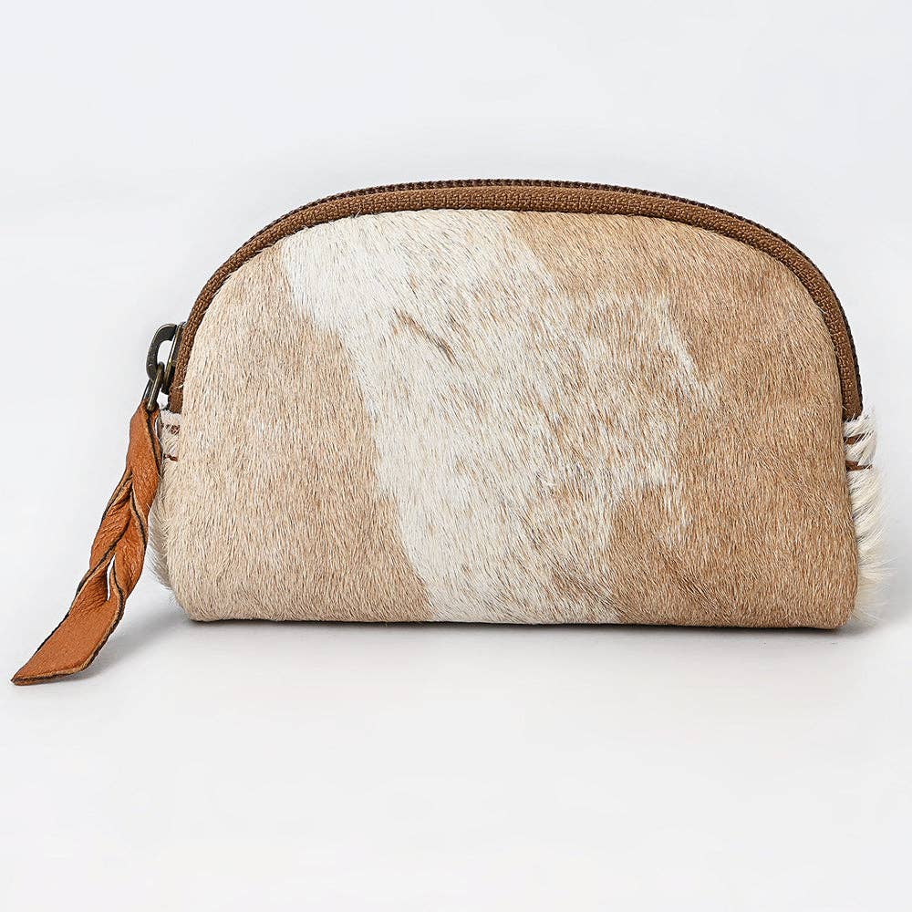 Coin Purse Hair On Genuine Western Leather Women Bag