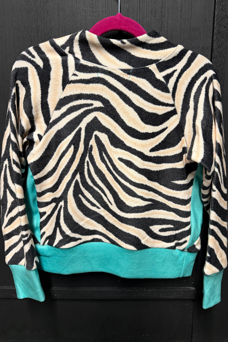 Mini Desert Stripe Turquoise Pullover