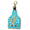 Hand Painted Genuine Leather Keyring