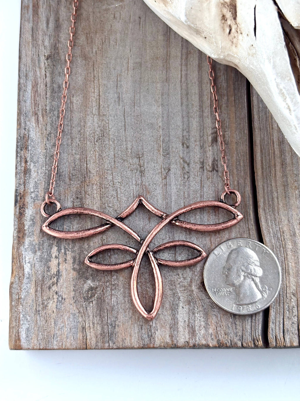 Western Style Boot Stitch Pendant Chain Necklace