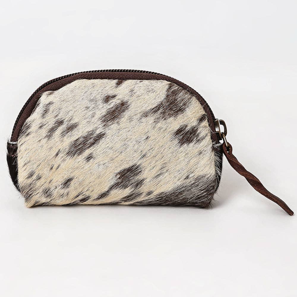 Coin Purse Hair On Genuine Western Leather Women Bag