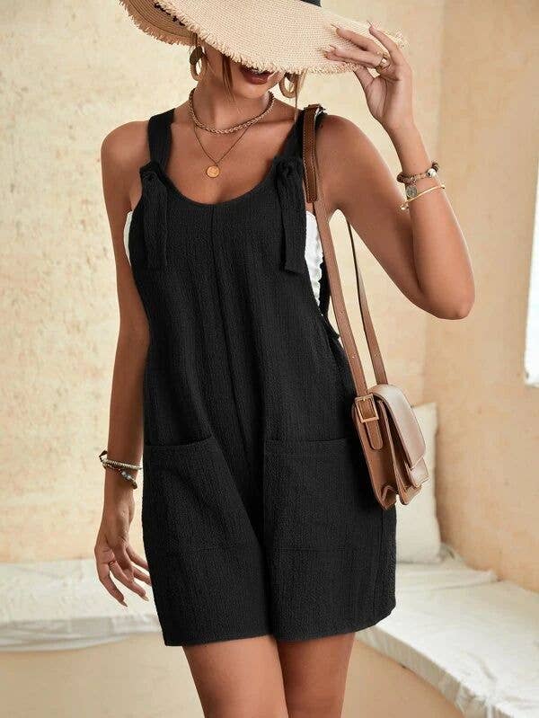 Effortless Fashion Suspender Rompers